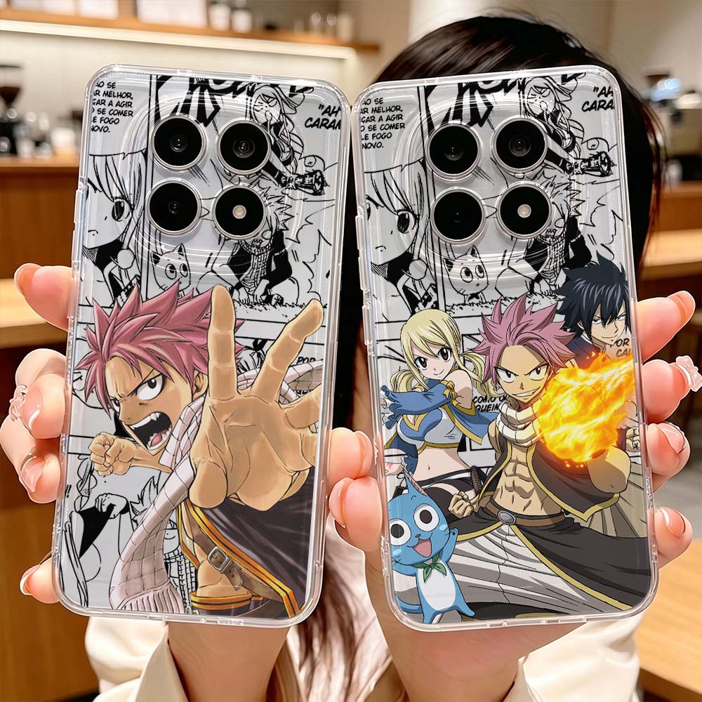 Xiaomi Redmi Note 14 - FAIRY TAIL Natsu Etui Ochronne Przezroczyste
