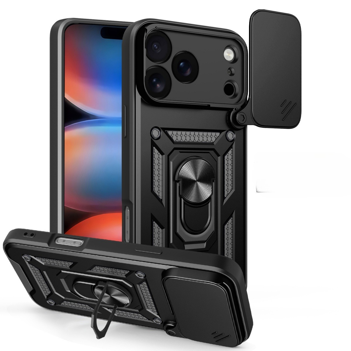 Camera Lens Protector - Odporna na wstrząsy obudowa do iPhone'a
