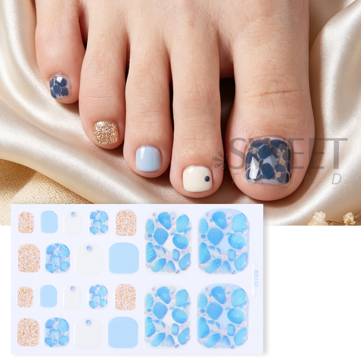 5 szt. Eleganckie naklejki na  – Full Cover Adhesive recenzja i cena